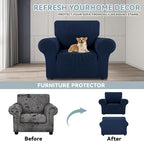 LURKA Stretch Chair Sofa Slipcovers 1 Piece Couch Covers - Image 3