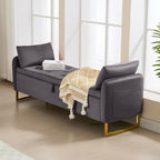 65" End of Bed Storage Bench, Modern Storage Benches - Image 8