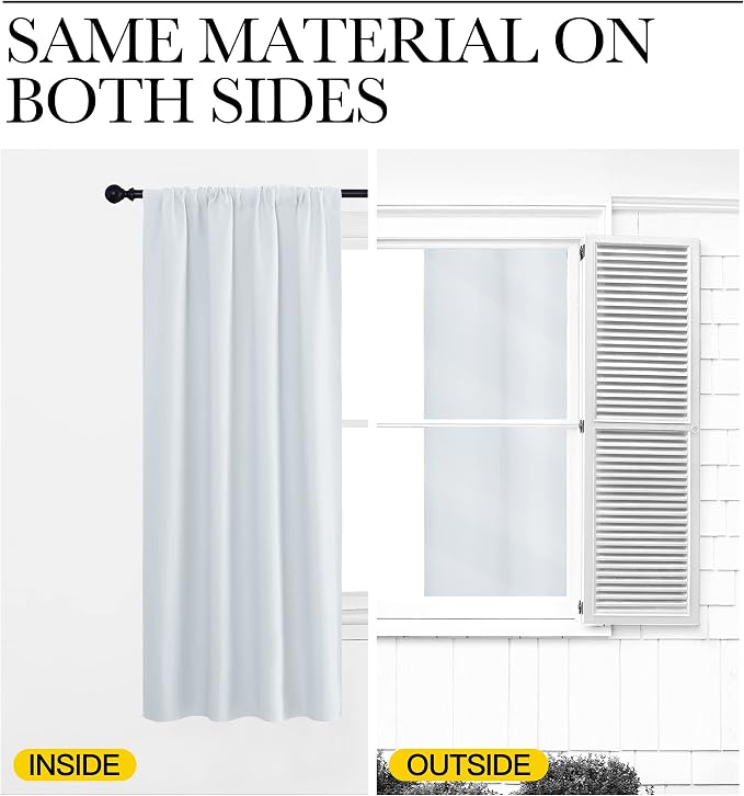 NICETOWN Bedroom Window Curtain Panels - Image 6
