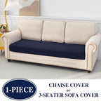 LA MEACK Couch Cushion Cover for Chaise Lounge & Sofa - Image 3