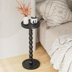 Rubber Wood‌ Small Side Table, Solid Wood‌ Round End Tables - Image 8