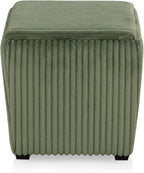 Furniture of America Lennox Modern Chenille 17-inch Square Storage Ottoman - Image 13