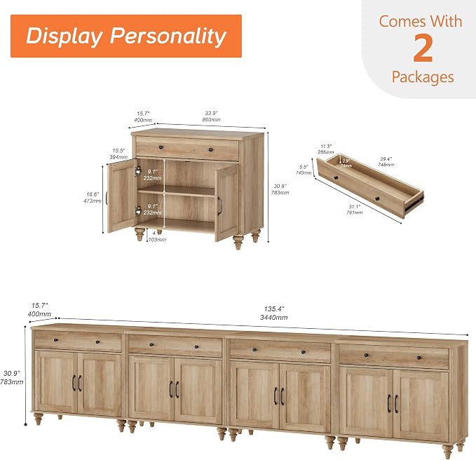 WAMPAT Large Buffet Cabinet - Image 2