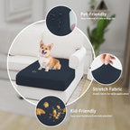 Easy-Going Stretch 1 Piece Chaise Lounge Cushion Slipcover | Sectional Couch - Image 4