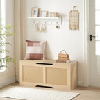 HOOBRO Storage Bench, 43.3" Toy Box, Rattan-Like Storage Chest, Sturdy Entryway - Image 5