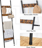 HOOBRO Blanket Ladder, 5-Tier Towel Rack - Image 6