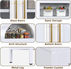 VEXPOR 73" Tall Arched Kitchen Pantry Cabinet - Image 4