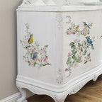 Floral Rub on Transfer for Furniture Vintage Large Flower UV DTF Transfer by Flortlias