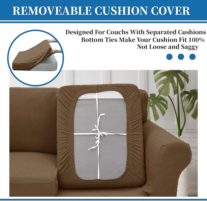 XINEAGE New 3 Pieces Couch Covers - Image 6