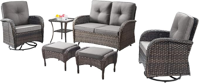 Belord 6 Piece Patio Conversation Sets - Image 3