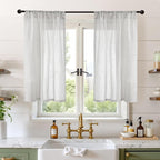 BGment Small Linen Curtains 40 Inch Length by BGment