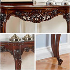 Vintage French Console Table, Wood Entryway Table - Image 6