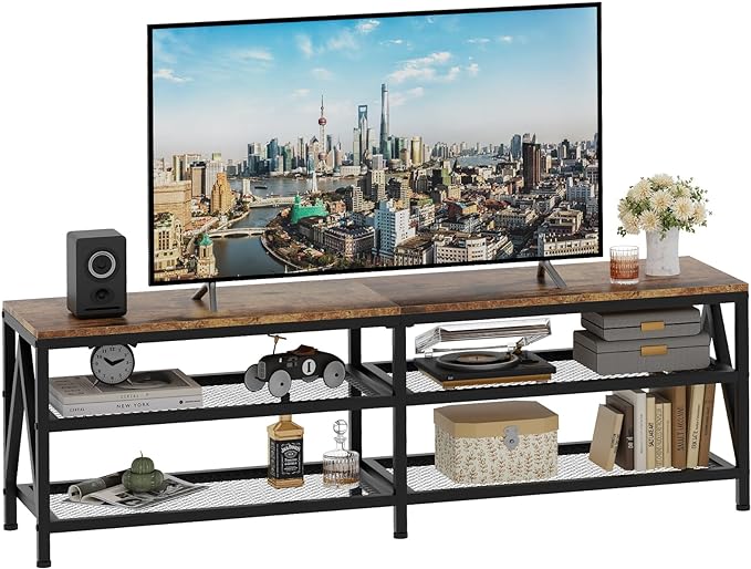 TV Stand for TVs up to 70 Inch, Entertainment Center for Living Room by Katrawu