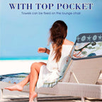 Irisbell Lounge Chair Towel Cover - Image 4
