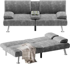 Flamaker Futon Sofa Bed Modern Folding Futon Set Convertible Recliner Lounge by Flamaker
