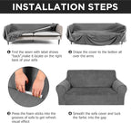 Peryiter 2 Pcs Sofa Covers Couch and Loveseat Covers Set Stretch Sofa Slipcover - Image 3