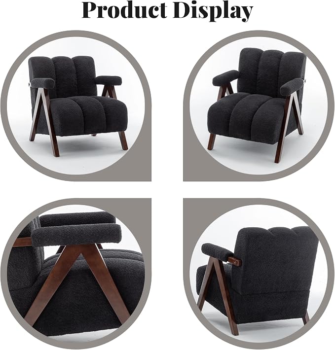 Mid Century Modern Accent Chairs Set of 2 - Image 6