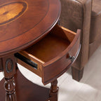 PADMA HOUSE Solid Wood Oval End Table - Image 6