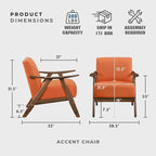 Lexicon Mid Century Modern Accent Chair - Image 3
