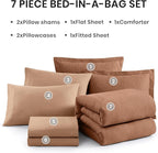 Monbix Super King Comforter Set, Autumn Leaf Cationic Dyeing Bedding Set - Image 7