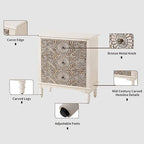 HOMPUS Farmhouse 3-Drawer Dresser - Image 6