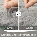 LOCHAS 2x3 Area Rugs Grey Fluffy Living Room Carpets - Image 6
