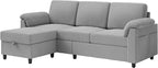 Vongrasig Convertible Sectional Couches Sofa, 3 Seat L Shaped Sofa - Image 8