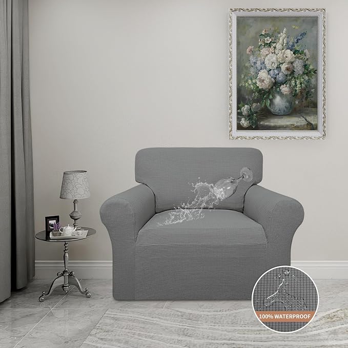Easy-Going 100% Waterproof Oversized Chair Couch Cover, Stretch Sofa Cover | - Image 2
