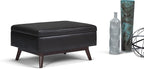 SIMPLIHOME Owen Coffee Table Storage Ottoman - Image 11