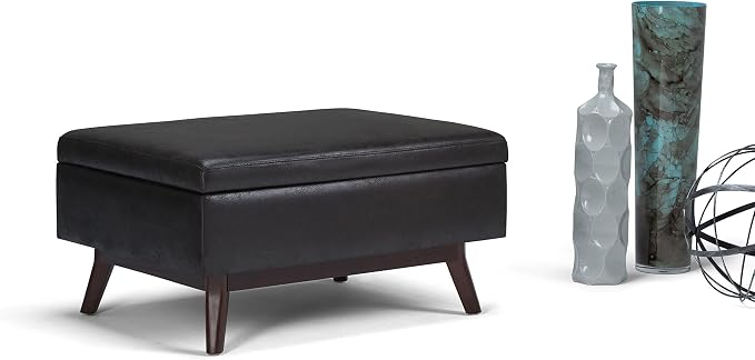 SIMPLIHOME Owen Coffee Table Storage Ottoman - Image 11
