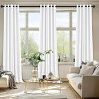 MIULEE Blackout Curtains for Bedroom 2 Panels 40 x 90 Inch Long Pure White | - Image 6