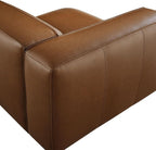 Modway Auren Vegan Leather Left Modular Armchair in Coffee - Image 9