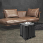 Side Table, Industrial Metal Container Cabinet, Wrought Iron Container Side - Image 5