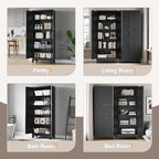 Yizosh Metal Pantry Cabinet, Cupboard - Image 5