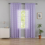 YJ YANJUN Vintage Lace Curtains 84 Inches Long-Victorian Floral Pattern by YJYANJUN