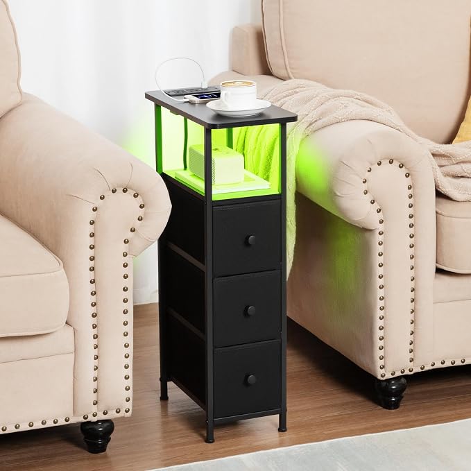 LOAKEKEL Narrow End Table Living Room - Image 2