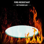 17" Round Tempered Glass Table Top - Image 5