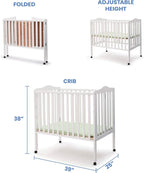 Delta Children Folding Portable Mini Baby Crib - Image 5