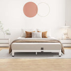 ROIL 4 Inch White Full Bed Frame - Image 3
