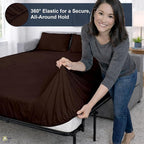 Cottington Lane Sleeper Sofa Sheets Full Size, 4 Piece Premium Quality 100% - Image 4