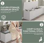 Bobve L-Shape Storage Bench - Image 6