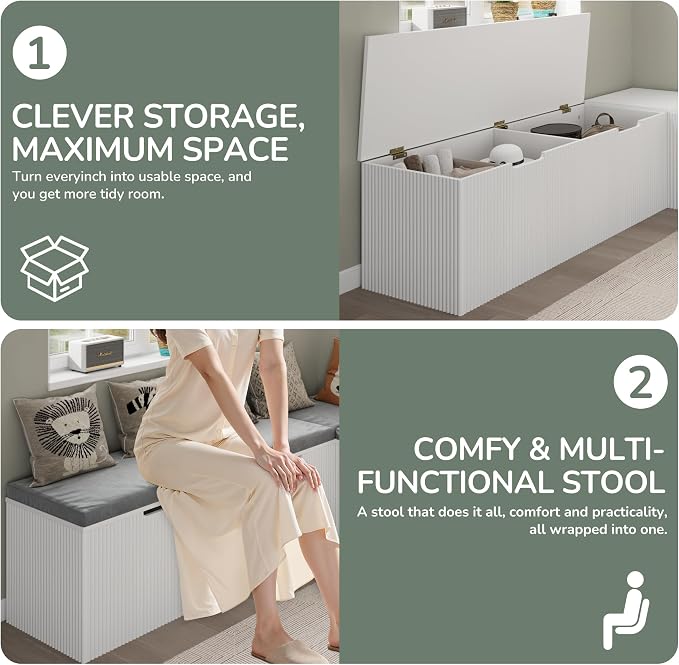 Bobve L-Shape Storage Bench - Image 6