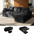 Upgrade Boneless Couch with Storage, Extra Deep&High Seat Modular Sectional by Unknown