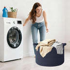 65L Large Blanket Basket, Woven Rope Laundry Basket Hamper - Image 7