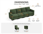 CHIC HOUSE Modular Sectional Sofa - Image 2