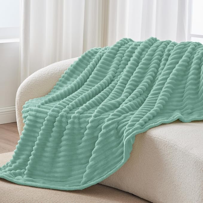 BEDELITE Ribbed Twin Blanket for Couch & Bed, Warm Yet Lightweight, Ribbed - Image 8