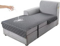 Genina L Shape Couch Cover, Sectional Couch Chaise Covers, Waterproof Washable by Genina