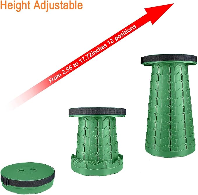 Boreeman Upgraded Folding Stool Lightweight Yet More Sturdy - Image 4