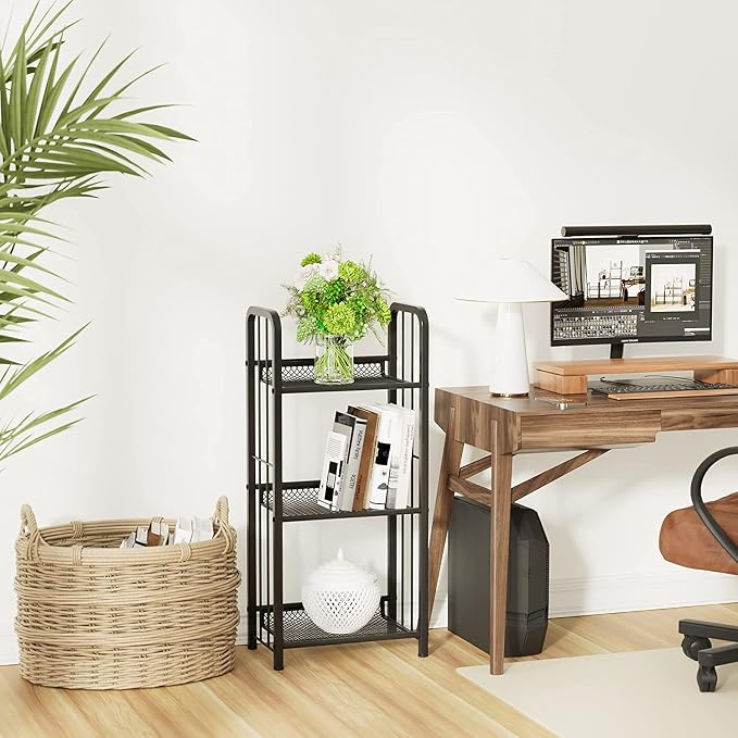 Bookshelf Storage Shelf Bookcase Freestanding Storage Stand - Image 5