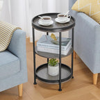 Dulcii Round Side Table with 3 Shelves - Image 8